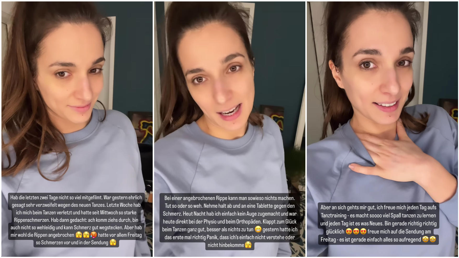 Sally gibt ihren Fans in ihrer Insta-Story ein Update.