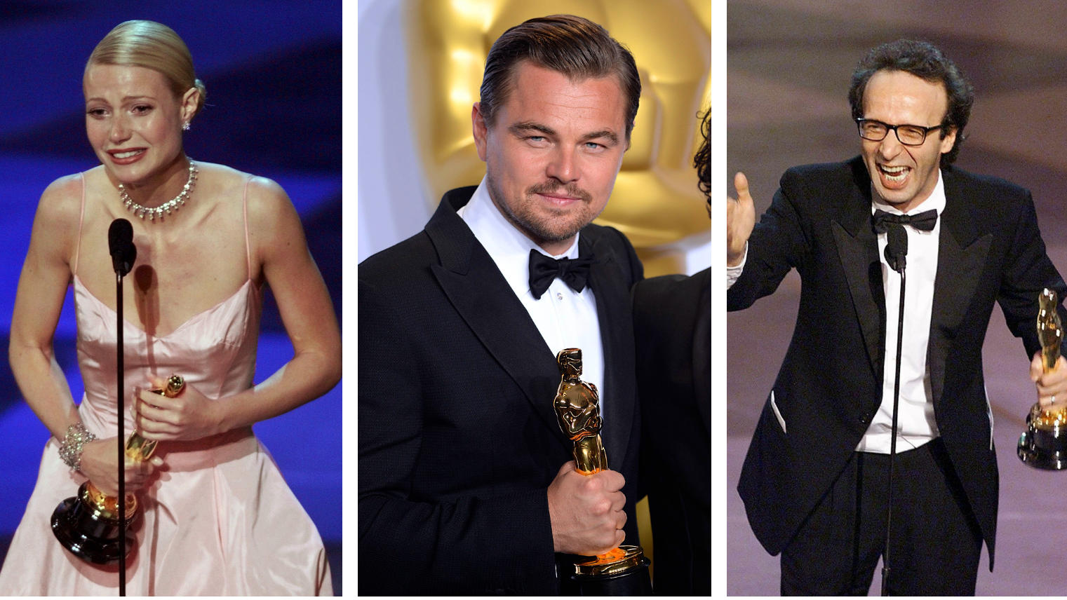 gwyneth-paltrow-leonardo-dicaprio-und-roberto-benigni-mit-ihren-oscars