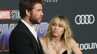 Liam Hemsworth, Miley Cyrus at The World Premiere of Marvel Studios Avengers: Endgame held at the Los Angeles Convention Center, Los Angeles, CA, April 22, 2019. Photo Credit: Joseph Martinez / PictureLux PUBLICATIONxINxGERxSUIxAUTxONLY Copyright: xJosephxMartinezxx 33809_080JM  