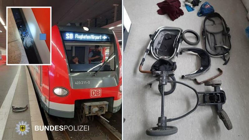 Eine 65-Jährige Münchnerin ließ den Kinderwagen "kurz" aus den Augen und er rollte auf die Gleise.