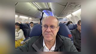 Steve Kirisch im Flugzeug