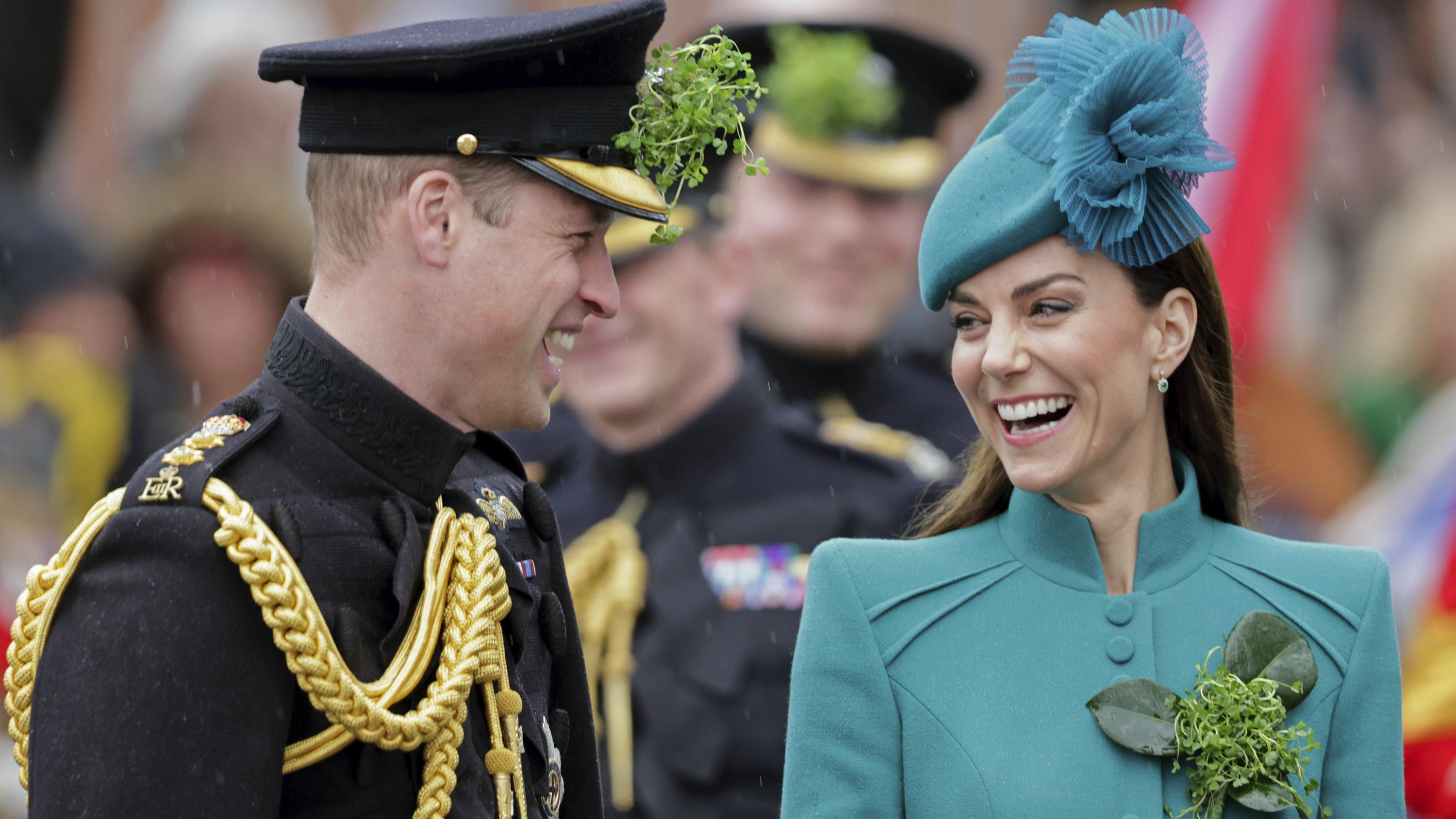 St. Patrick's Day - Besuch der Royal Irish Guards: Prinz William übergibt seinen Oberst-Titel an seine Frau Kate.