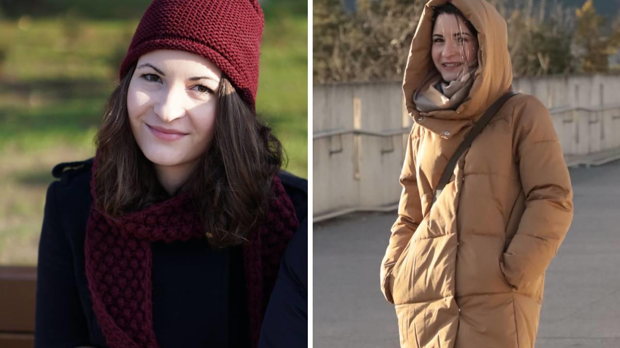 Diesen Mantel und Schal (r.) trug Donia Georgieva, als sie gefunden wurde.