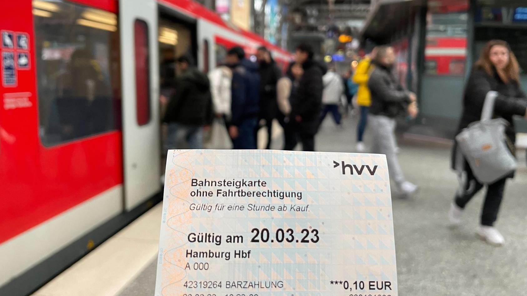 Bahnsteig-Ticket