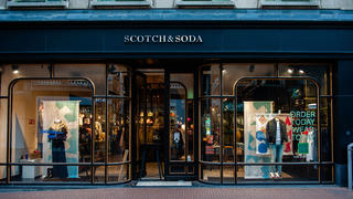 Nijmegen, Gelderland, Netherlands: A view of a closed Scotch&Soda fashion store.