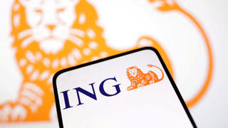 FILE PHOTO: ING Bank logo is seen in this illustration taken March 12, 2023. REUTERS/Dado Ruvic/Illustration/File Photo