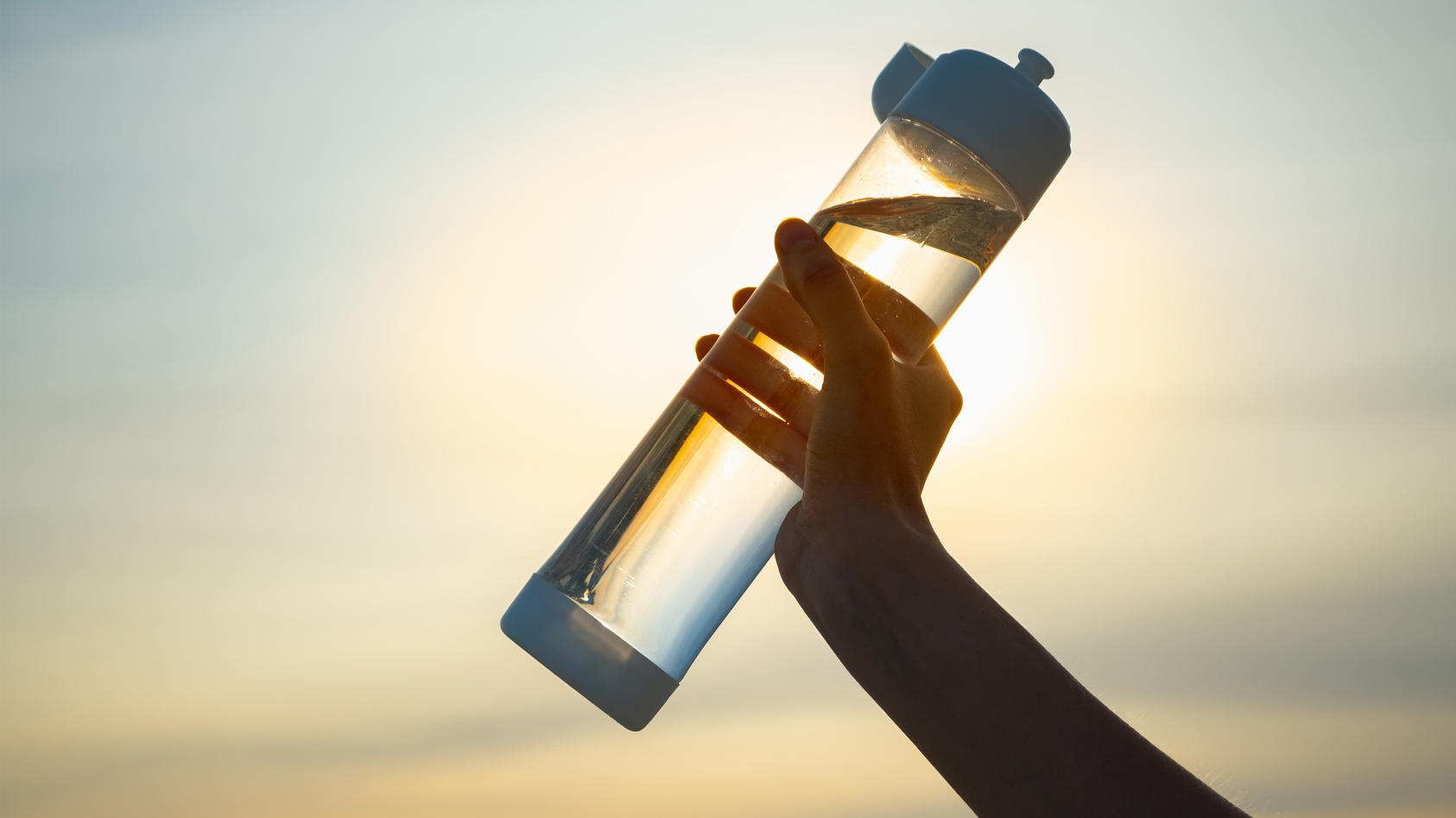 Trinkflasche für mehr Wasser am Tag.
