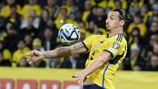 STOCKHOLM 20230324 Sveriges Zlatan Ibrahimovic under fredagens EM-kvalmatch mellan Sverige och Belgien pa Friends Arena. STOCKHOLM SVERIGE x10040x *** STOCKHOLM 20230324 Swedens Zlatan Ibrahimovic during Fridays EC qualifying match between Sweden and Belgium at Friends Arena STOCKHOLM SWEDEN x10040x, PUBLICATIONxNOTxINxDENxNORxSWExFIN Copyright: xAndersxWiklund/TTx EM-KVAL SVERIGE-BELGIEN