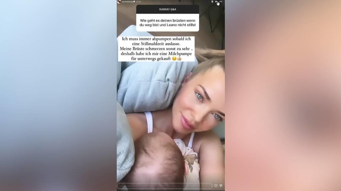 Der kleine Leano wächst und gedeiht! In einer kleinen Sonntags-Fragerunde gibt Laura Maria ihren Fans auf Instagram ein süßes Baby-Update