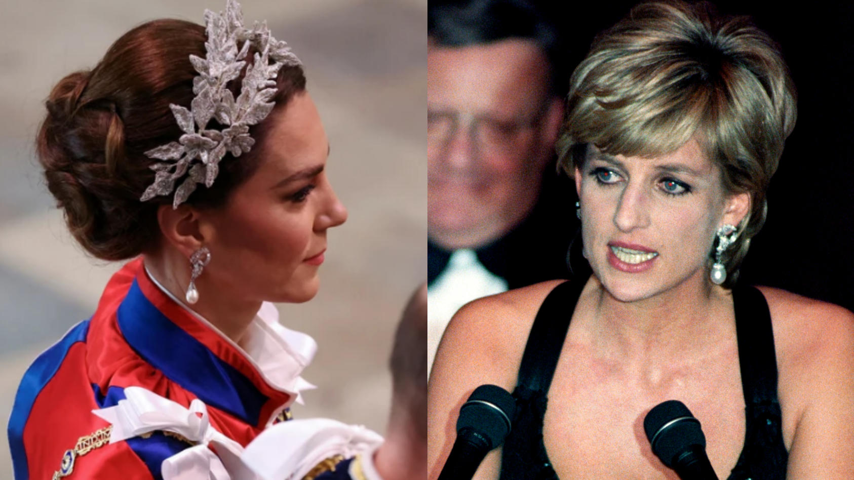 Mit diesen Ohrringen von Lady Di ehrt Prinzessin Kate ihre Schwiegermutter bei der Krönung von König Charles III.
