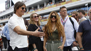 Tom Cruise und Shakira strahlten nebeneinander beim Formel-1-Grand-Prix in Miami.