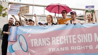 Lisa Paus (Bündnis 90/Die Grünen), Bundesministerin für Familie, Senioren, Frauen und Jugend aufgenommen im Rahmen der Vorstellung des Eckpunktepapiers zum Selbstbestimmungsgesetz in Berlin