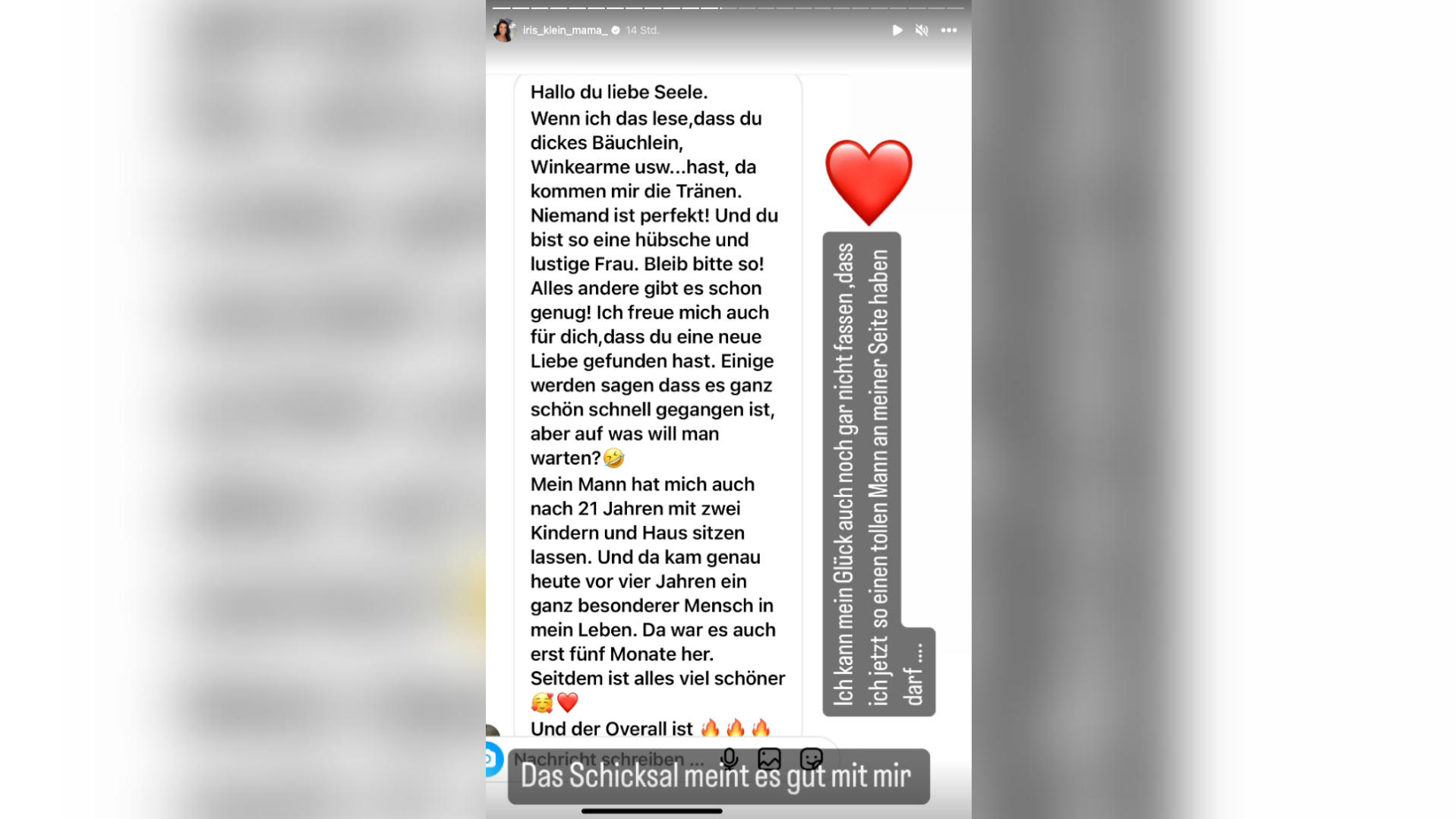 Ist Iris Klein neu verliebt? Sie selbst findet auf Instagram eindeutige Worte.