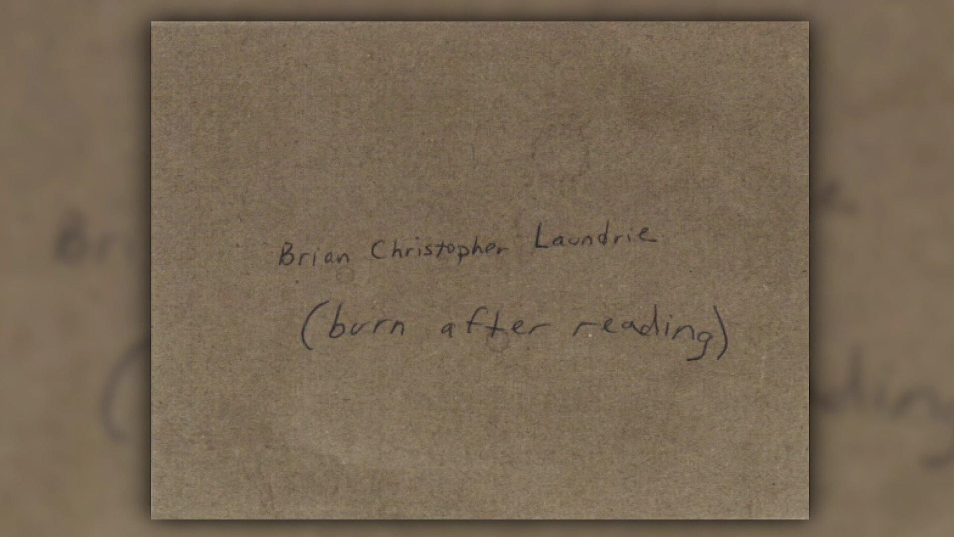Brian Laundries Mutter schreibt Brief an ihren Sohn