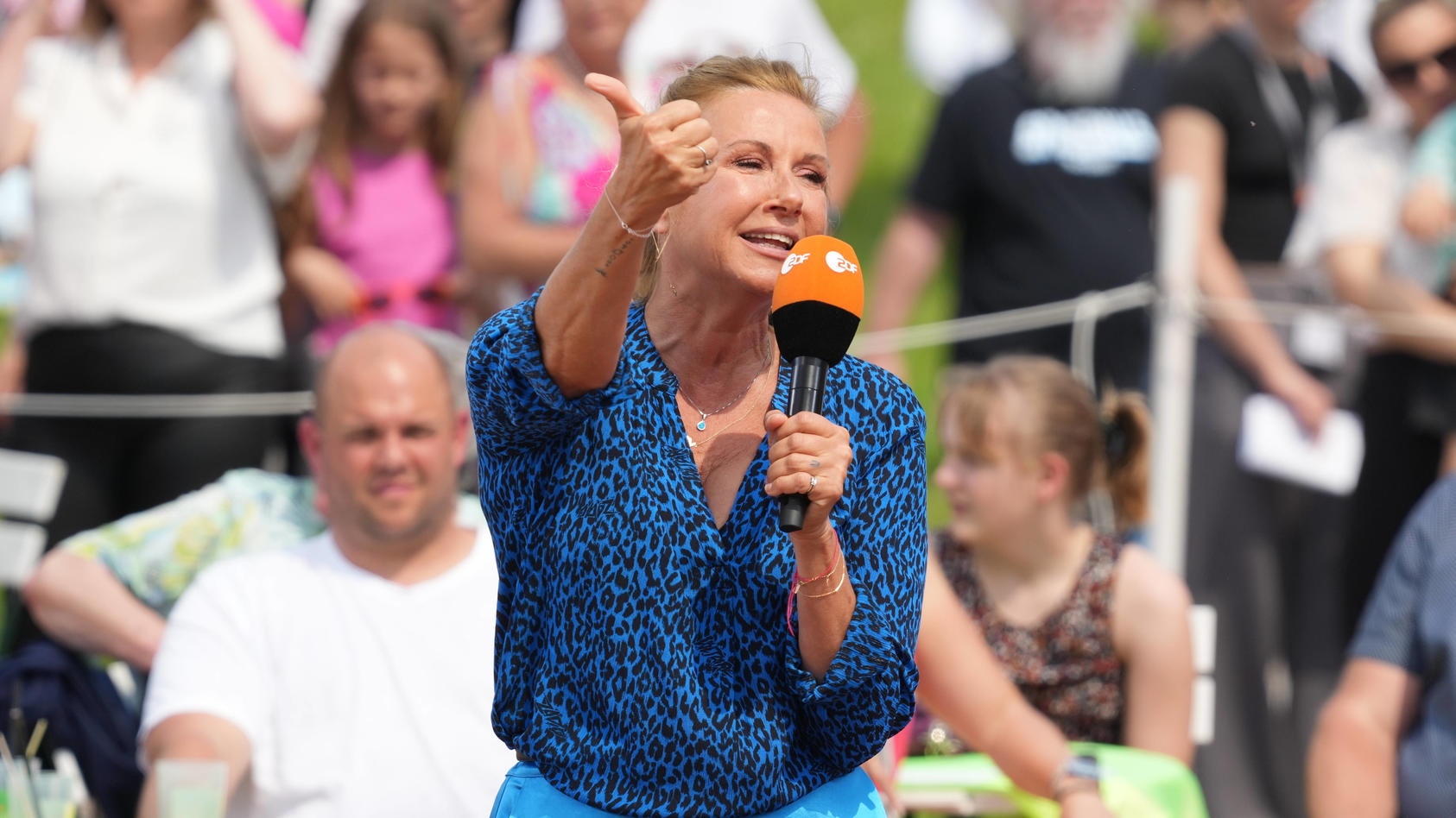Andrea Kiewel moderiert seit 23 Jahren den ZDF-Fernsehgarten