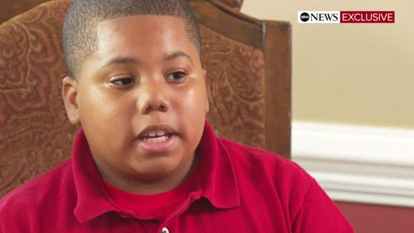 Der elfjährige Junge beim Interview mit dem US-Sender ABC