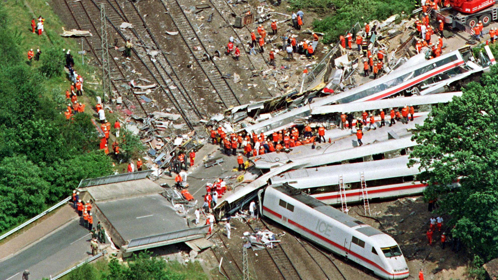 101 Menschen sterben am 3. Juni 1989 beim Zugunglück von Eschede. (Archiv)