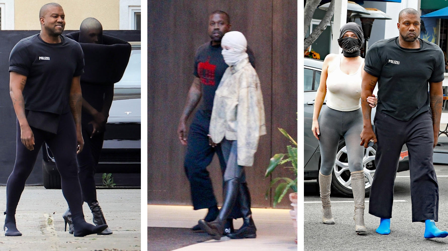 Bianca Censori und Kanye West mögen's in puncto Fashion außergewöhnlich.