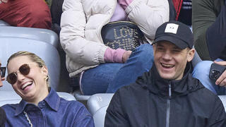 Manuel NEUER, goalkeeper FCB 1 Anika Bissel, girlfriend of Manuel Neuer, in the match FC BAYERN MUENCHEN - HERTHA BSC BERLIN 1.German Football League on Apr 30, 2023 in Munich, Germany. Season 2022/2023, matchday 30, 1.Bundesliga, FCB, MÃ¼nchen, 30.S