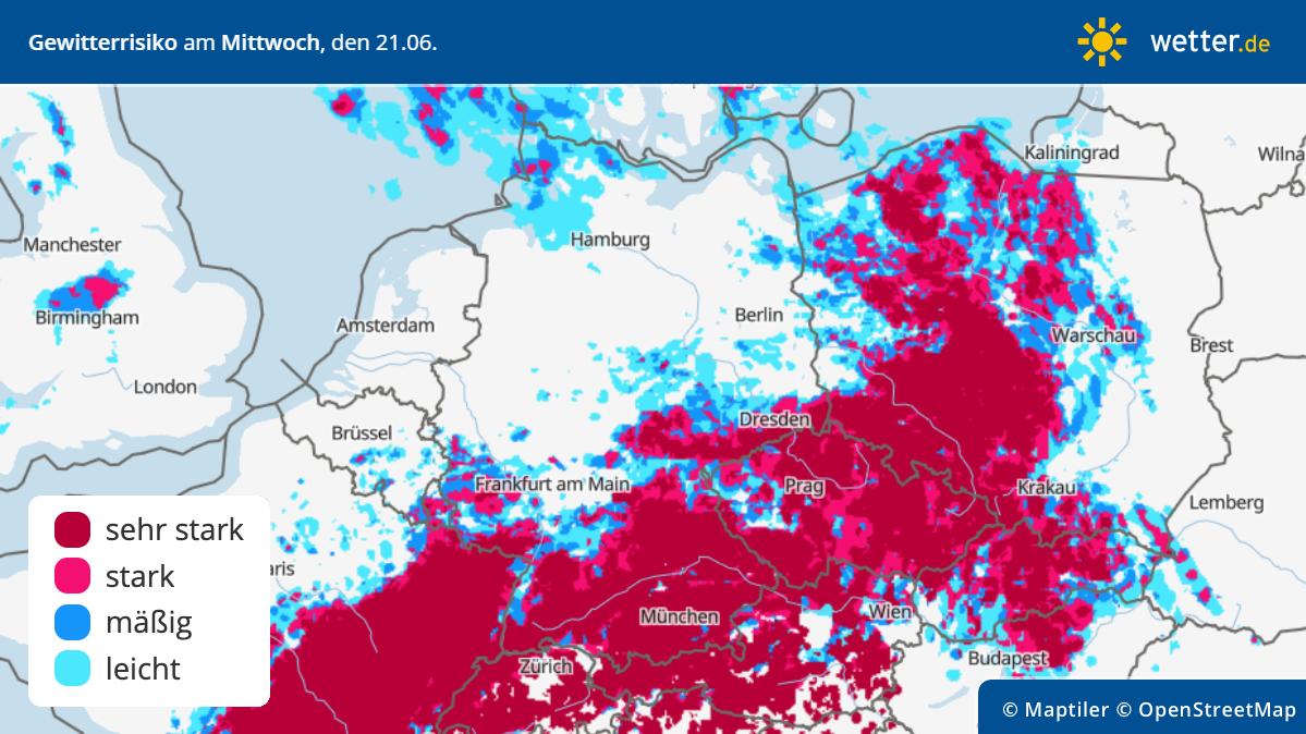 Unwetter Ber Deutschland Schw Lhei Er Gewittermix Mit Starkregen