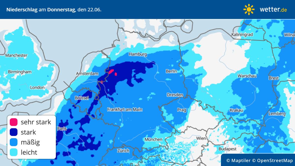 Unwetter über Deutschland: Schwülheißer Gewittermix Mit Starkregen ...