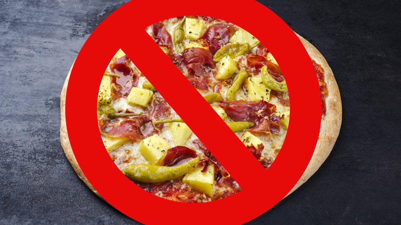 Sollte Ananas auf Pizza erlaubt sein?