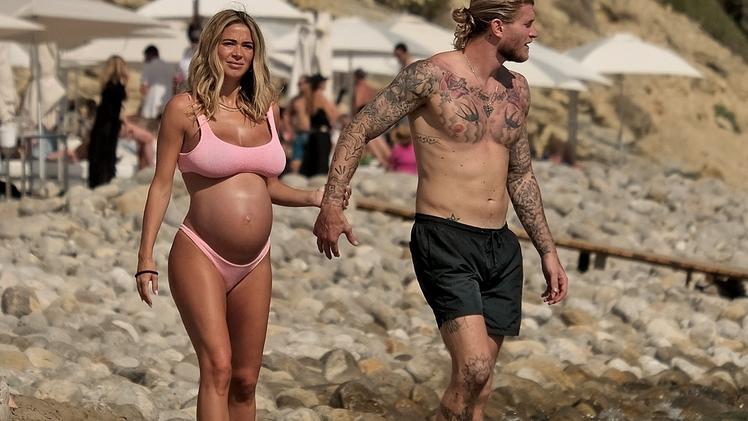 Loris Karius und Diletta Leotta Süße Babybauch Fotos aus dem Urlaub