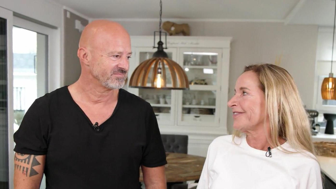 Stolz, glücklich und jetzt auch schlank! Seine Frau Nicole geht mit Detlev Steves im wahrsten Sinne des Wortes durch dick und dünn.
