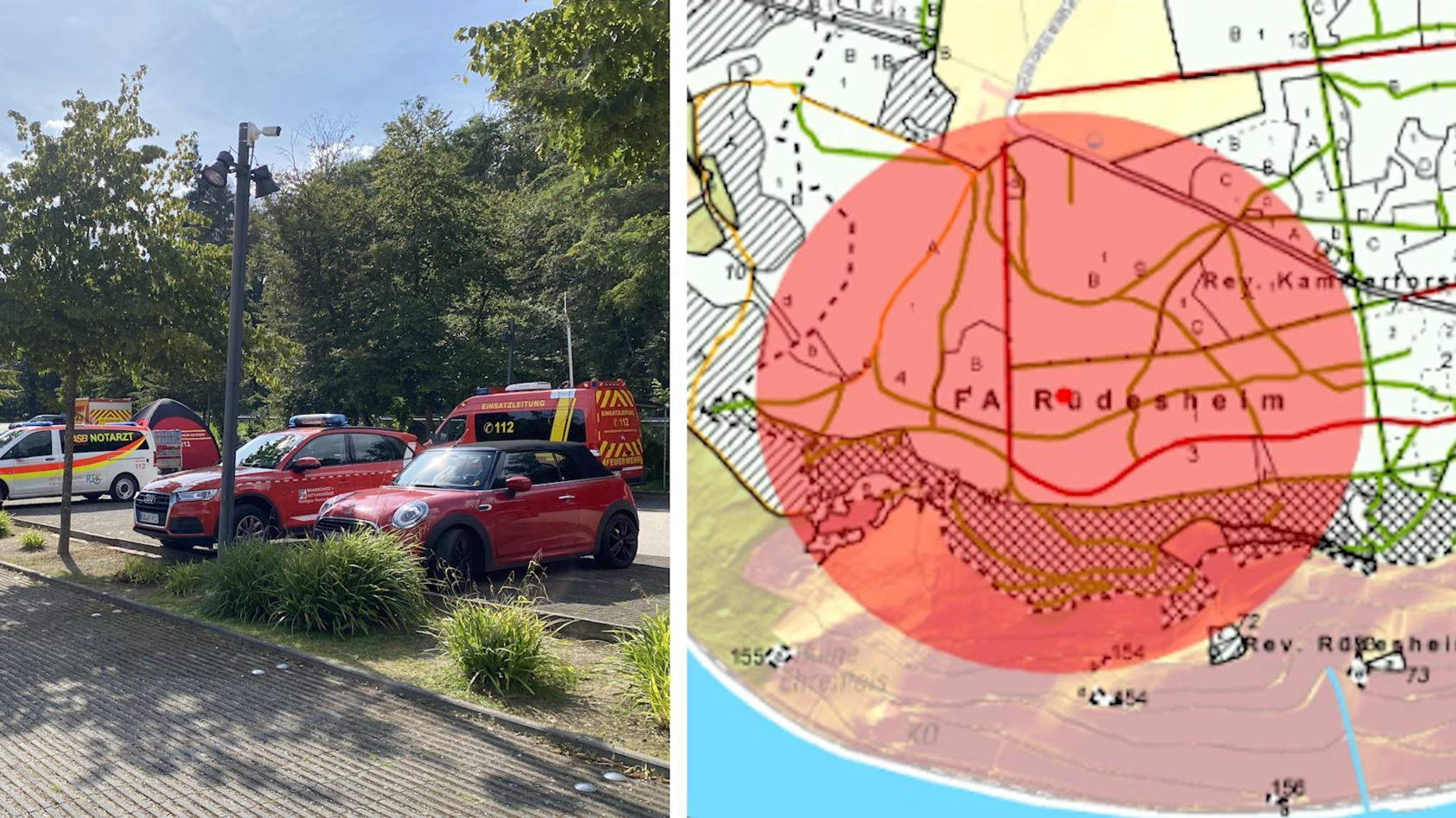 Entschärfung erfolgreich! Sieben Weltkriegsbomben bei Rüdesheim gefunden