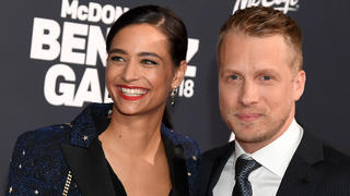ARCHIV - 10.11.2018, Bayern, München: Oliver Pocher, Comedian, und Ehefrau Amira Aly, Model, kommen zur Benefiz-Gala zugunsten der McDonald's Kinderhilfe-Stiftung. (zu dpa: «Oliver und Amira Pocher haben sich getrennt») Foto: Tobias Hase/dpa +++ dpa-Bildfunk +++