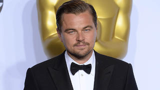 Leonardo DiCaprio mit seinem Oscar