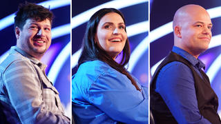 Günther Jauchs Kandidaten bei „Wer wird Millionär?“ am Montag, 11. September: Andreas van Zadelhoff, Antonia Schößler und Benjamin Mrotzek