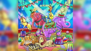 Buntes Suchbild: Zirkus