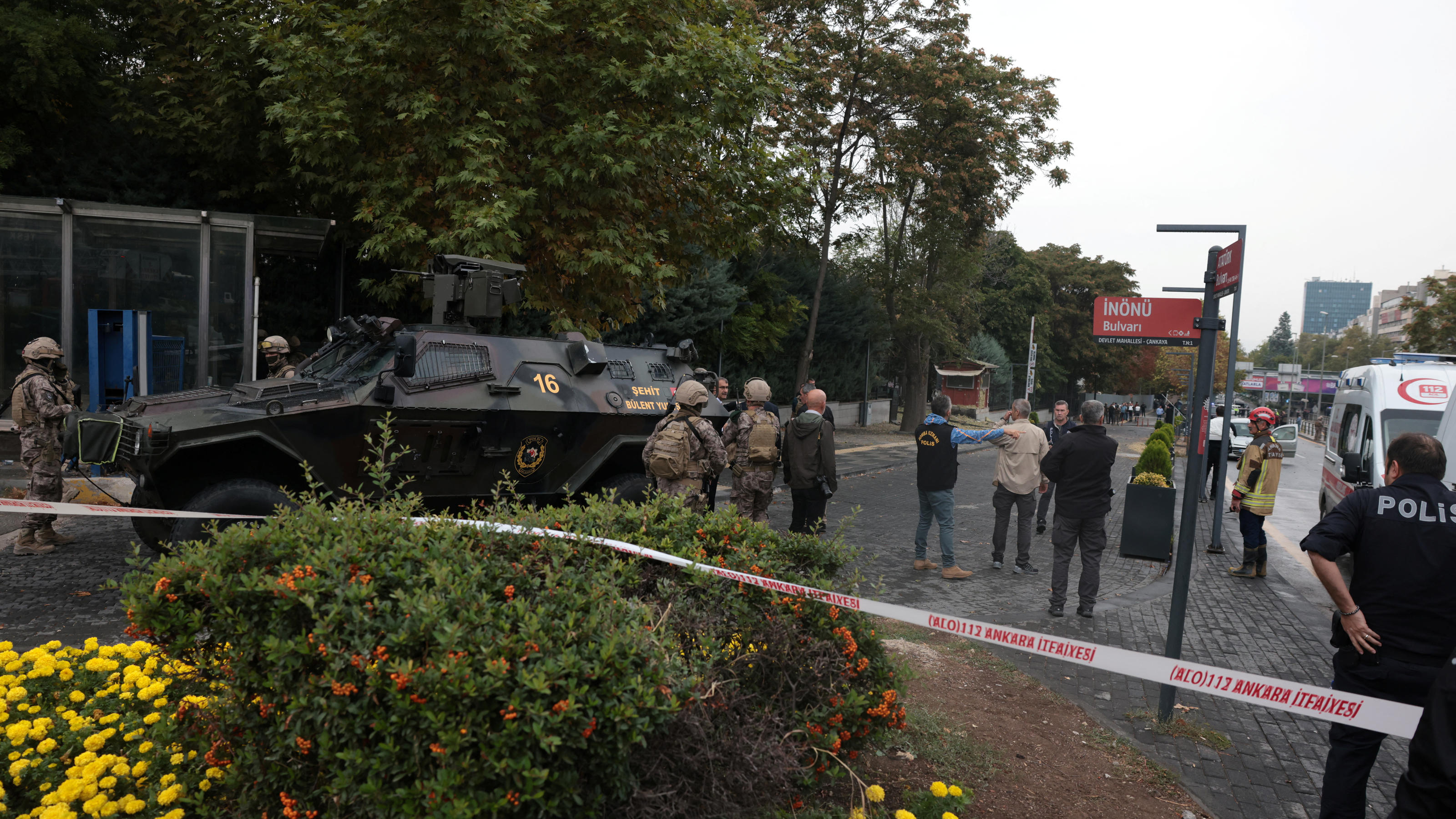 Die Polizei sperrte das Zentrum Ankaras weiträumig ab. 