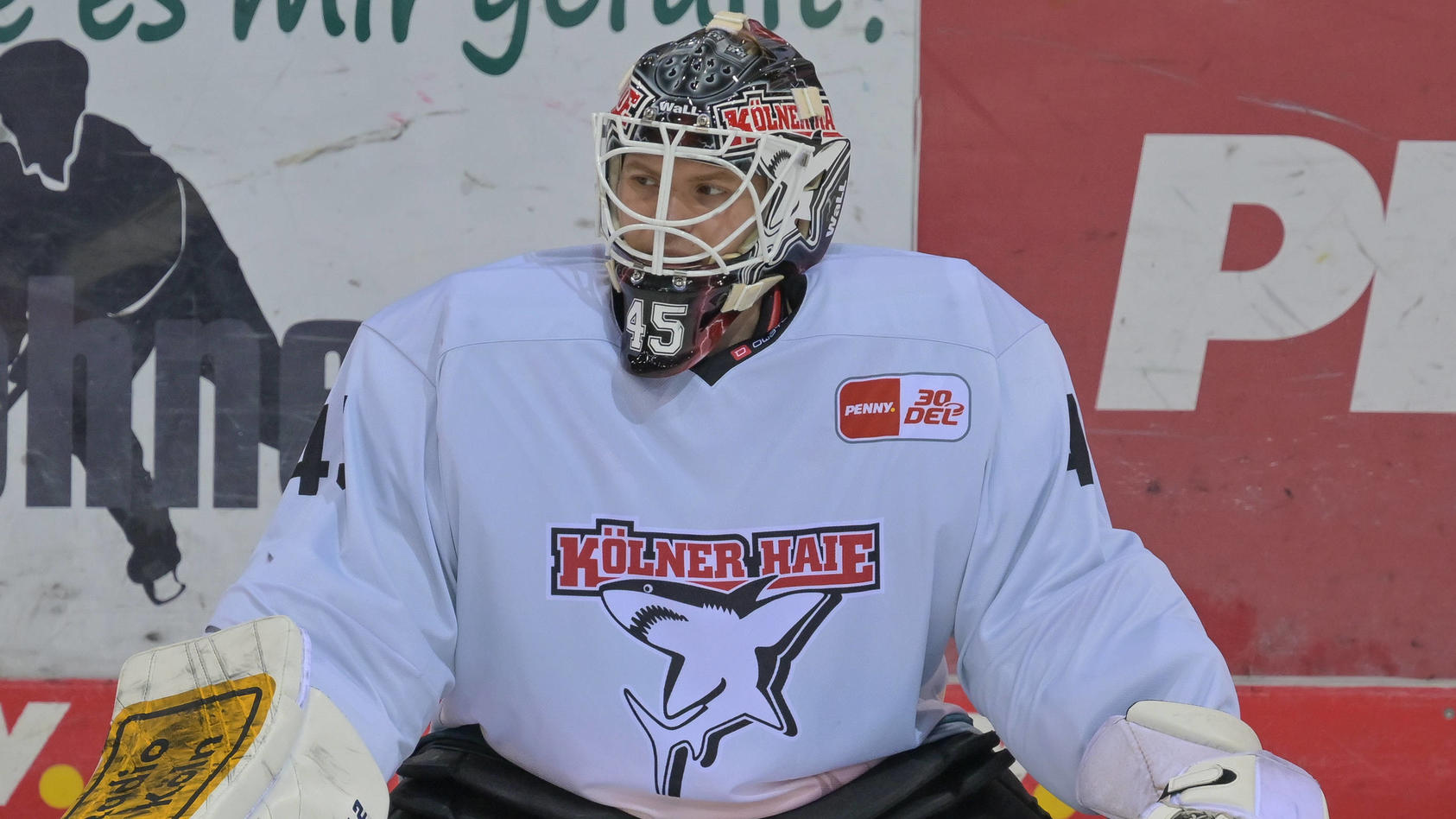 Kuriose Fahndung der Kölner Haie Eishockey-Club sucht eine Torwart-Maske