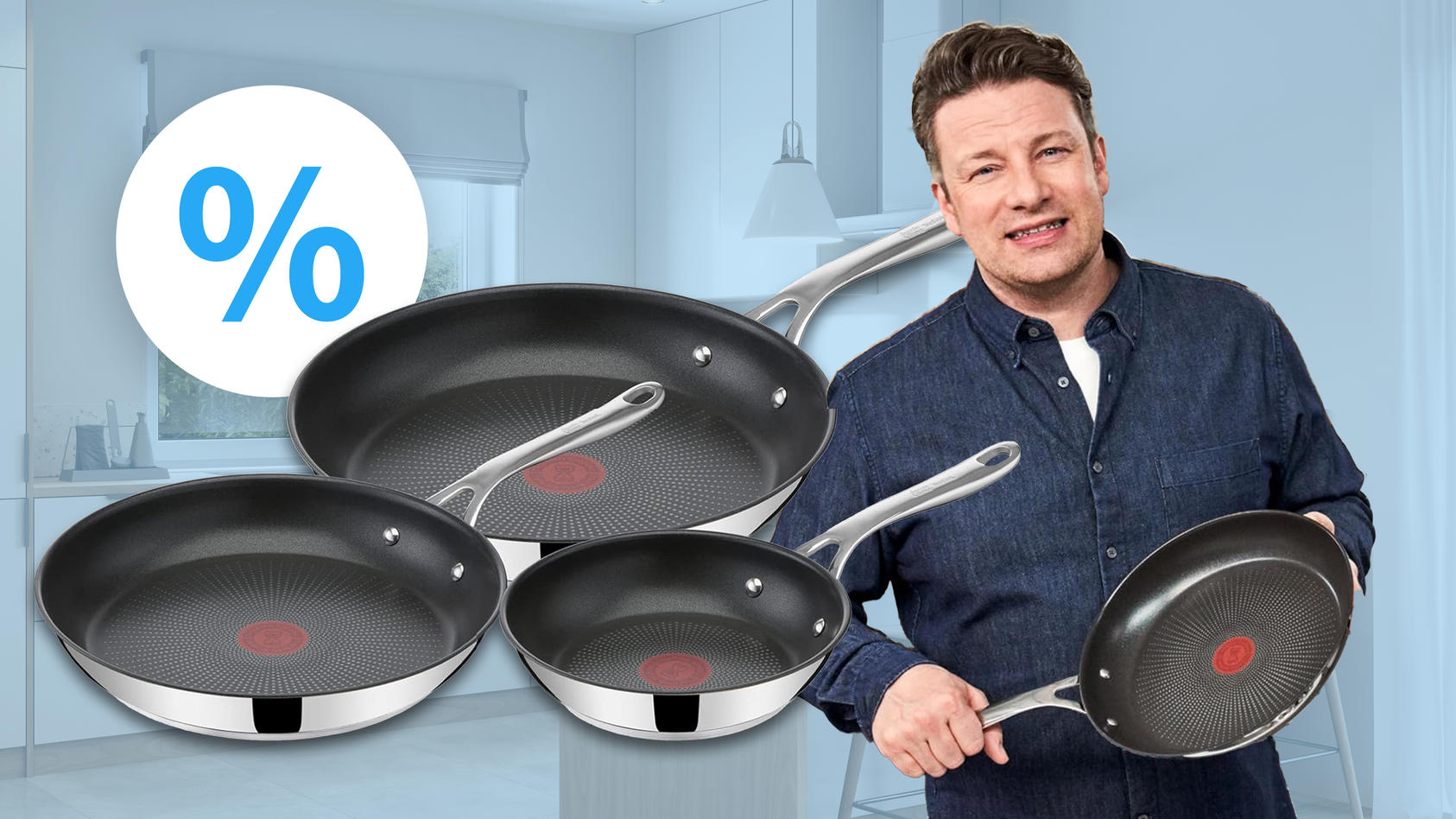 pfanntastischer Ein Jamie-Oliver-Pfannen-Set Deal: