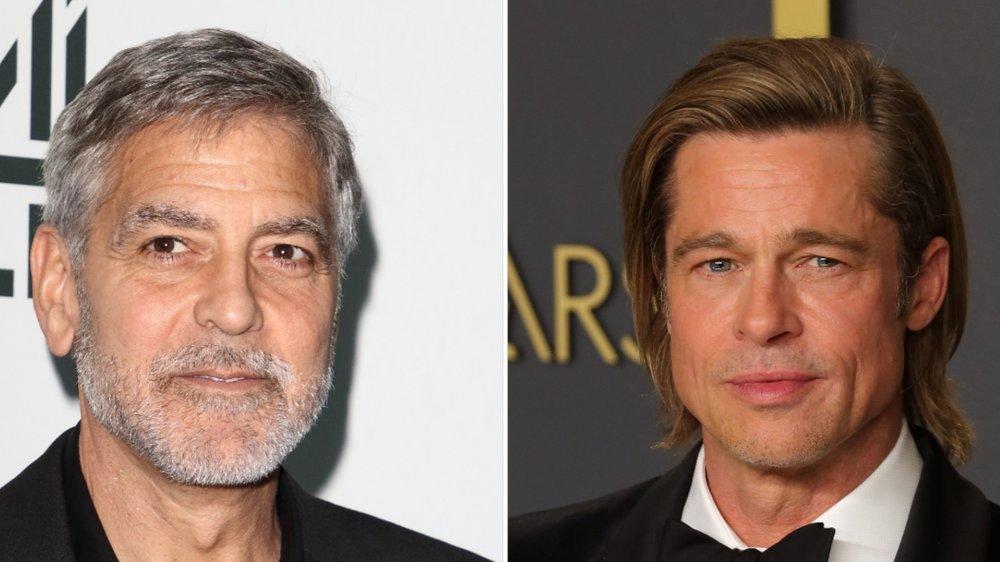 Brad Pitt Und George Clooney: Beste Freunde Am Set Von "Wolfs"