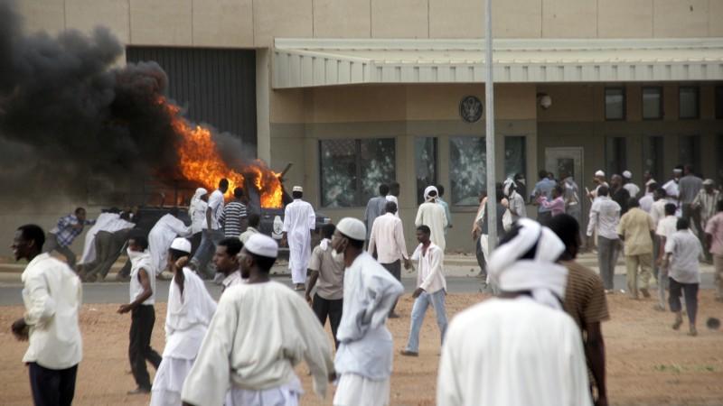 deutsche botschaft,angriff,sudan