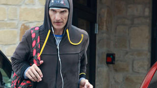 Matthew McConaughey continues his transformation to play Aids victim Ron Woodroof in 'The Dallas Buyer's Club'. McConaughey was seen sprinting from a gym in Austin, TX, and was virtually unrecognizable from his usual muscular self.