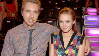 SANTA MONICA, CA - AUGUST 19:  (L-R) Actors Dax Shepard and Kristen Bell attend the 2012 Do Something Awards at Barker Hangar on August 19, 2012 in Santa Monica, California.  (Photo by Christopher Polk/Getty Images for VH1)