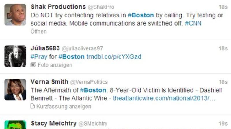 Boston, Boston-Marathon, Terroranschlag, Internet, Reaktionen