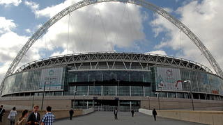 (FILE) A file picture dated 07 July 2007 shows an exterior view of the Wembley Stadium in London, Britain. Borussia Dortmund will face Bayern Munich in an all-German 2013 Champions League final at Wembley on 25 May 2013. EPA/Daniel Deme +++(c) dpa - Bildfunk+++