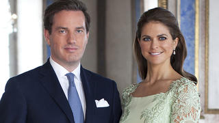 New official portraits of Princess Madeleine of Sweden and fiance, Cristopher OÂ´Neill two weeks before of their wedding released by the Swedish Royal House and shooted by Brigitte Grenfeldt.