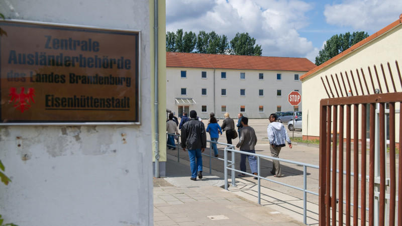 Flüchtlingsheim in Eisenhüttenstadt (Brandenburg)