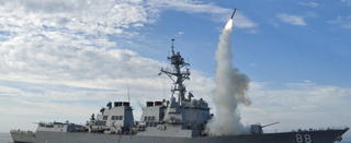 epa03840198 (FILE) A US Navy handout picture dated 29 September 2010 showing US guided-missile destroyer USS Preble (DDG 88) conducting an operational tomahawk missile launch while underway in a training area off the coast of California, USA. The US military is ready to strike Syria, the top US defence official said 27 August 2013 as the momentum also grew in France and Britain for strong, punitive action, and the Syrian opposition said it was informed of an imminent military attack. 'We are prepared. We are ready to go' if given such an order from President Barack Obama, US Defence Secretary Chuck Hagel told the BBC. 'We have moved assets in place to be able to fulfil ... whatever option the president wishes to take,' he said. Obama is weighing options on how to respond to the alleged use of chemical weapons by the Syrian regime, but no decisions have yet been made as the president consults with allies and the US Congress, spokesman Jay Carney said. EPA/MC1 Woody Shag Paschall / HANDOUT HANDOUT EDITORIAL USE ONLY