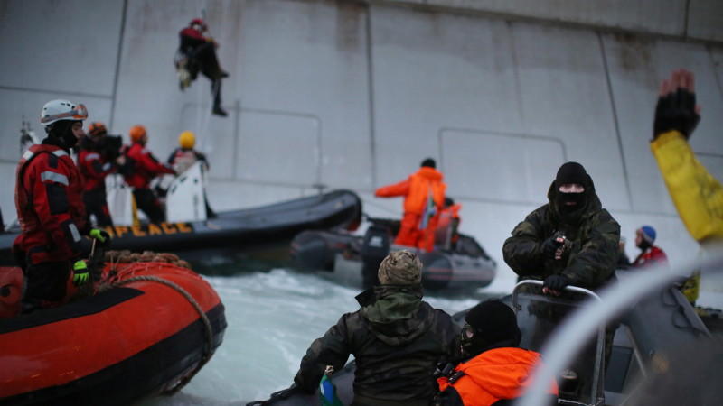Greenpeace Arktis Schiff Erstürmung