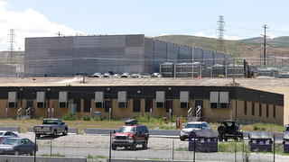 epa03735884 (file) Part of the US National Security Agency's (NSA) data center that is under construction in Bluffdale, Utah, USA, 07 June 2013. EPA/George Frey (zu dpa: "Zeitung: Massive technische Probleme in NSA-Rechenzentrum in Utah" vom 08.10.2013) +++(c) dpa - Bildfunk+++