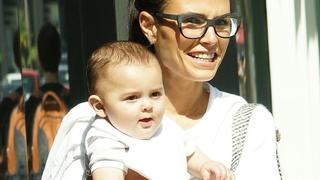 Jordana Brewster attends an afternoon party at Stella McCartney and takes her baby.