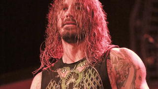 Tim Lambesis of Metalcore band As I Lay Dying performs live at Manchester Ritz, Manchester, England, 15th October 2012.