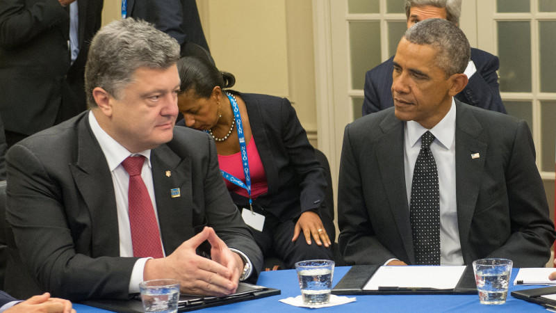 Kündigt auf dem Nato-Gipfel erneut eine Waffenruhe an: Der ukrainische Präsident Poroschenko (l.) neben US-Präsident Barack Obama.